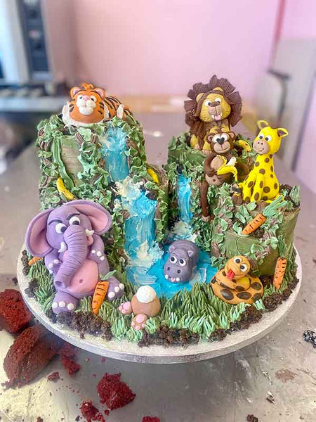 Safari Animal Jungle Cake