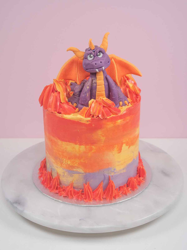 Spyro Dragon Birthday Cake for Kids