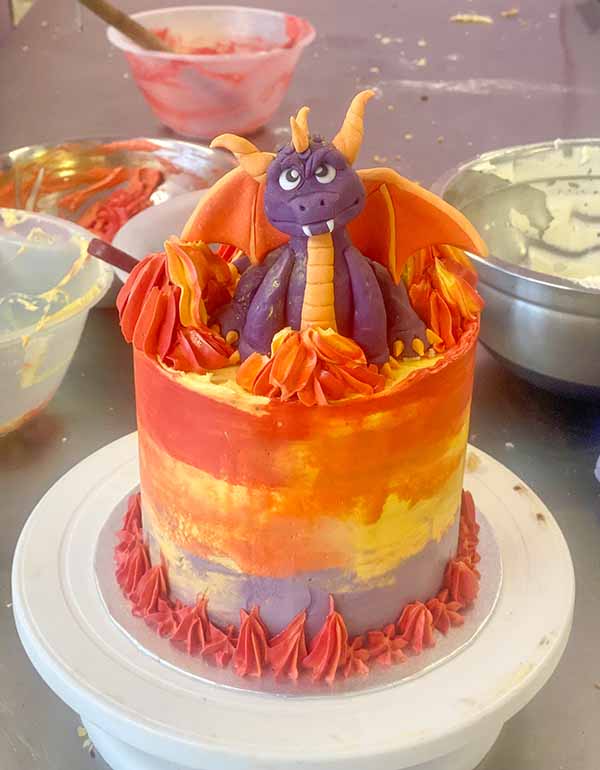 Spyro Dragon Cake
