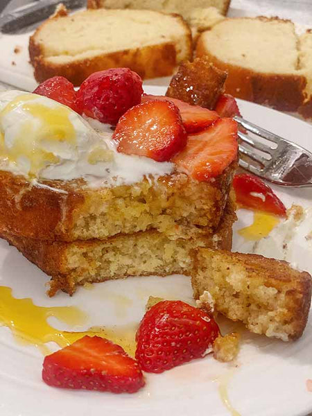 Stale Cake French Toast