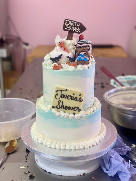 Stork Baby Shower Cake from Londons Best Cake Makers