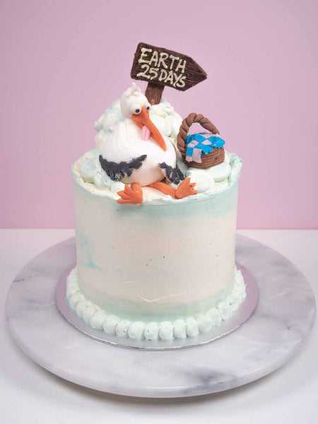 Stork Baby Shower Cake to Order for Delivery