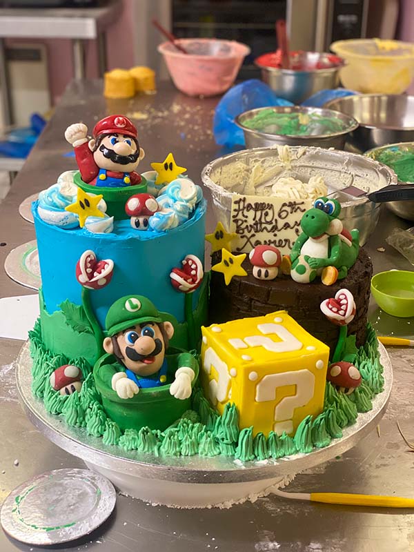 Super Mario Bespoke Birthday Cake