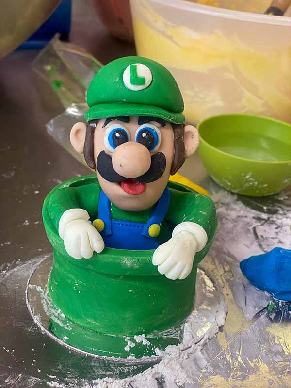 Luigi Fondant Cake Topper