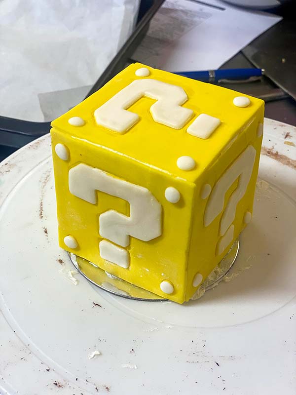 Super Mario Mystery Box Cake Topper