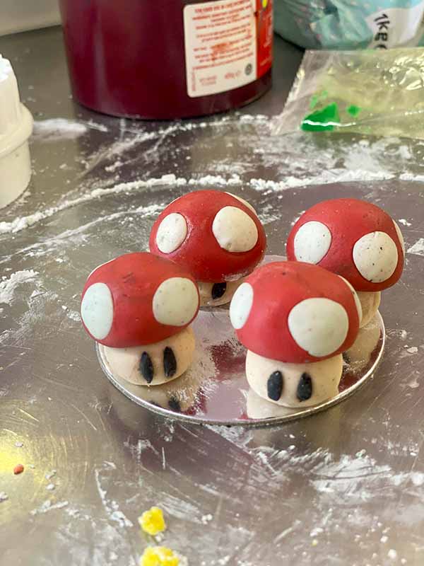Super Mario Mushroom Edible Cake Toppers