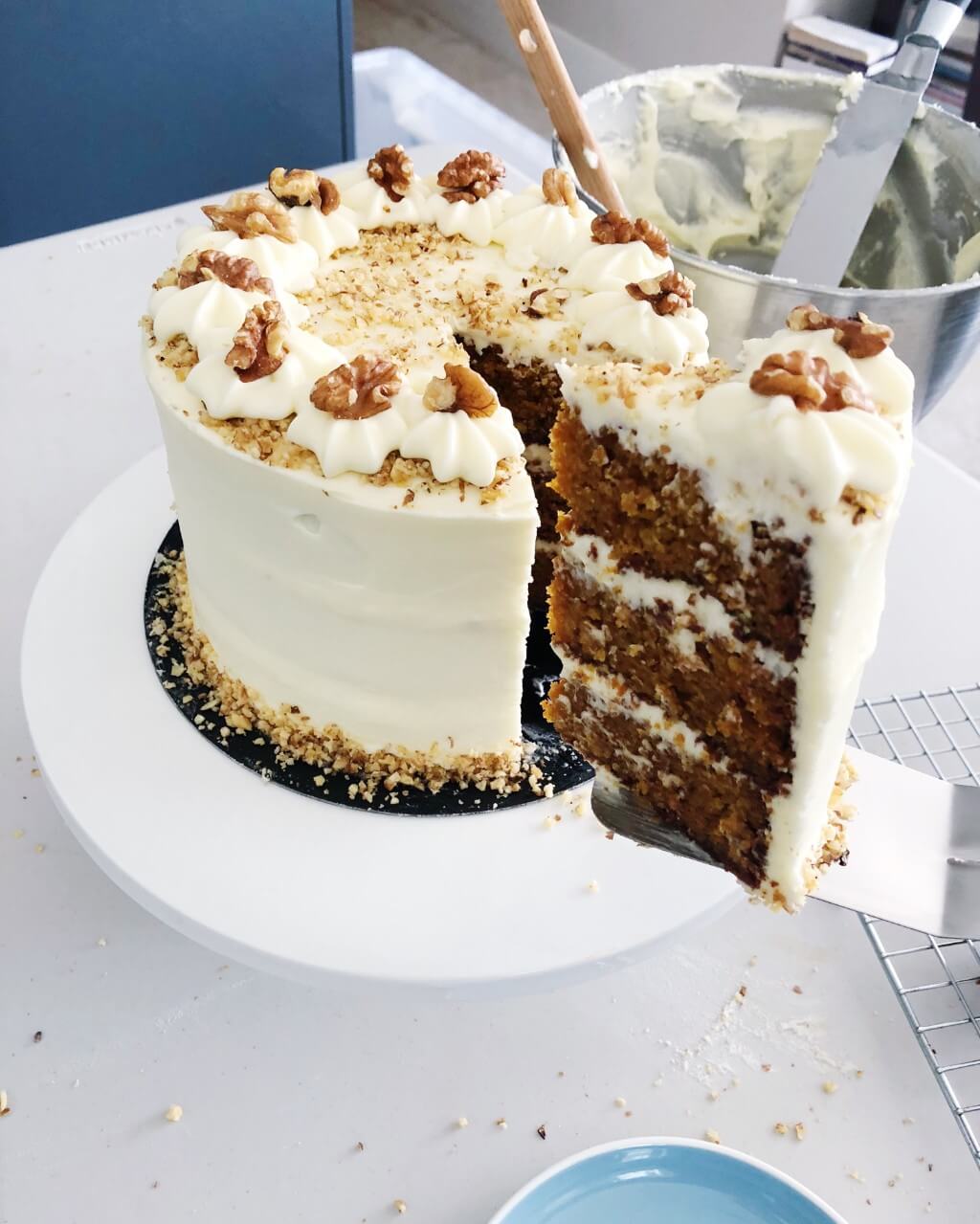 Vegan Carrot Cake with Orange Buttercream (Gluten-Free) - Nourishing Amy