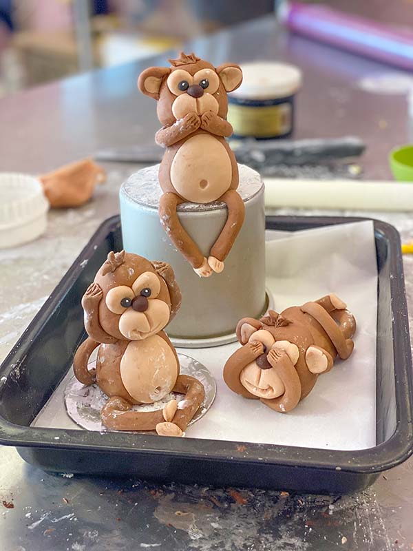 Three Wise Monkeys Cake Toppers