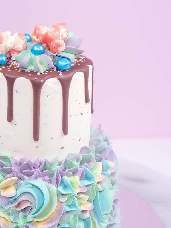 Tiddly Two Tier Mermaid Skirt Cake