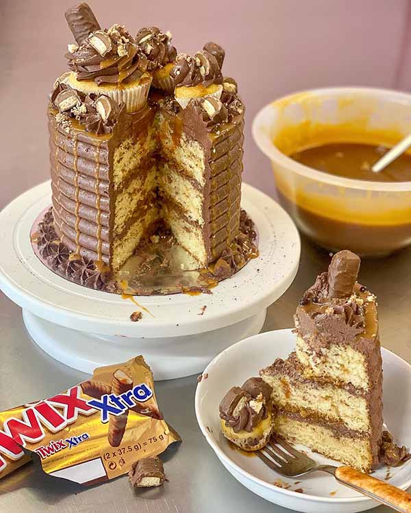 Twix Cake Slice London