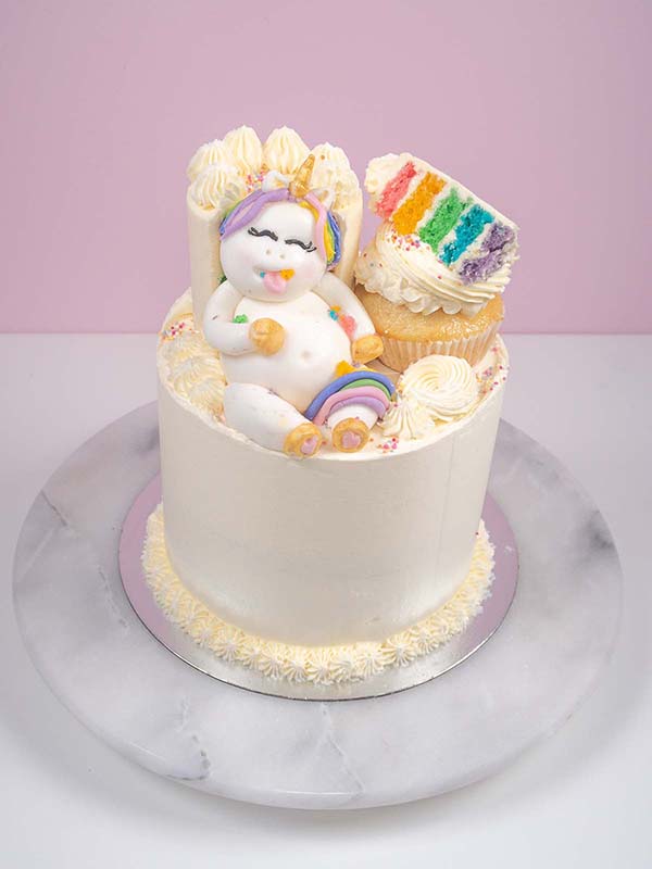 Unicorn Cake - Top View