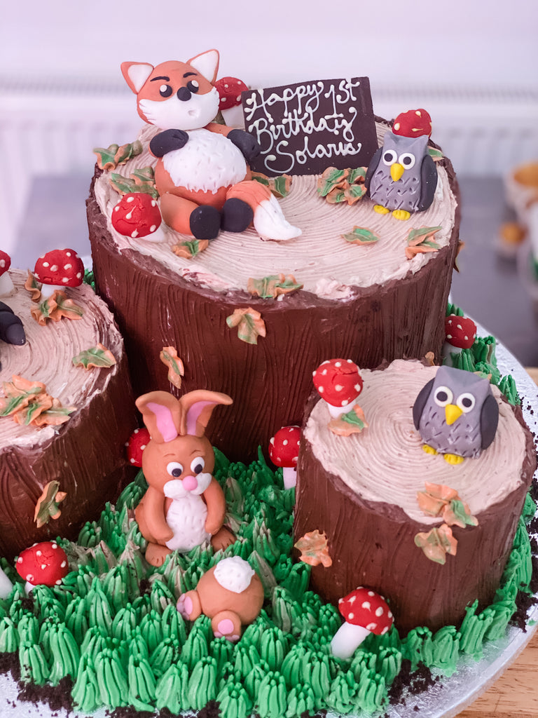 Woodland Themed Bespoke Birthday Cake