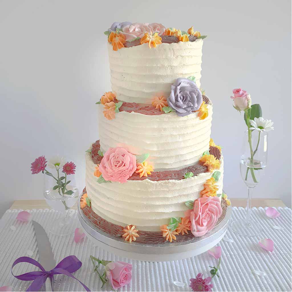 A Wedding Cake by Anges de Sucre