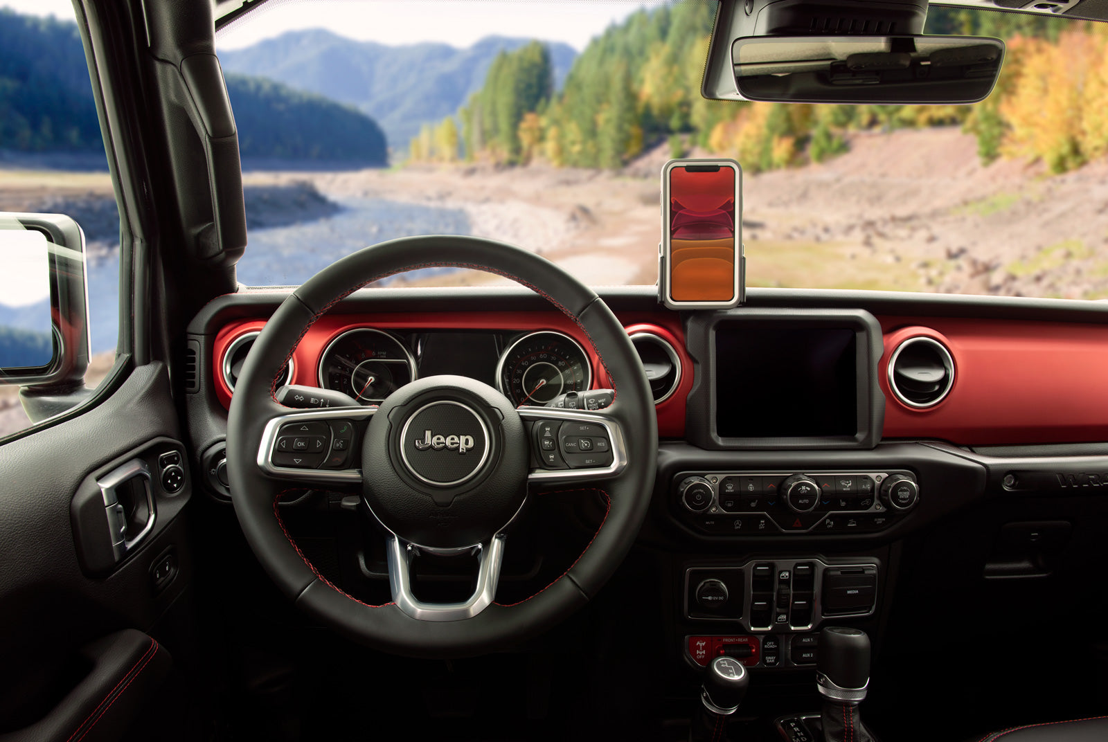 Jeep Wrangler Phone Mounts