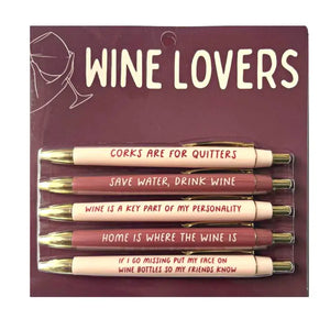 Wine Lovers Pen Set - Miyamo Boutique