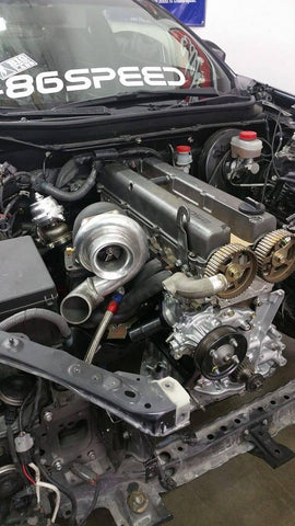 1jzgte sitting in BRZ engine bay