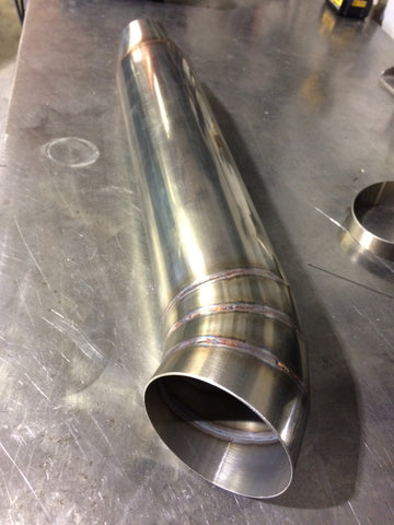 1JZ86 exhaust fabrication 4 inch blast pipe