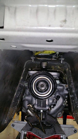 R154 fitted into gt86 transmission tunnel 