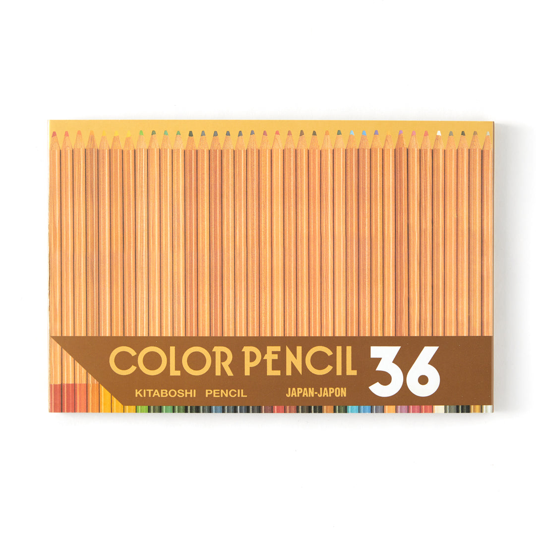 Milan Metallic Black Wood Color Pencil Set