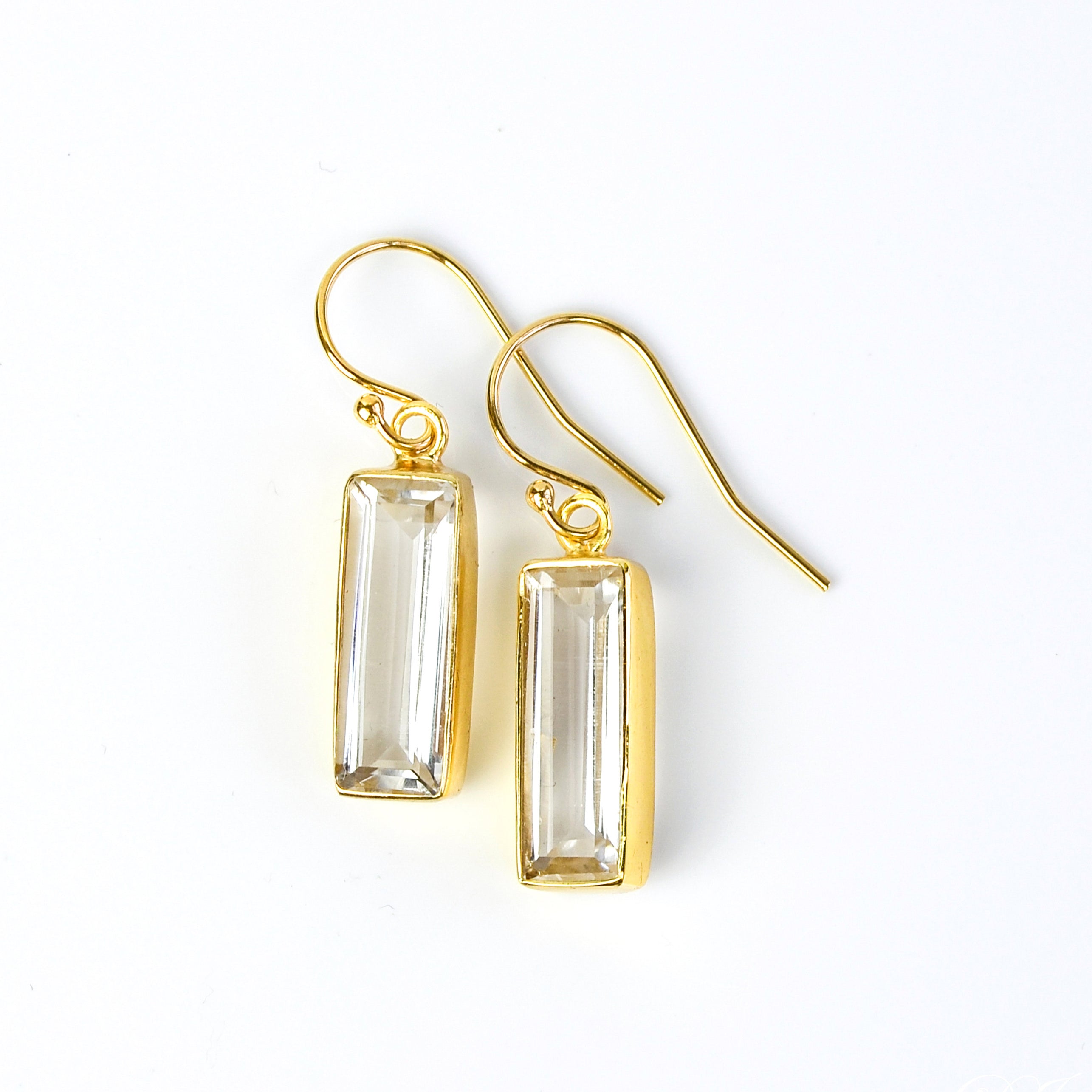 Crystal clear earrings