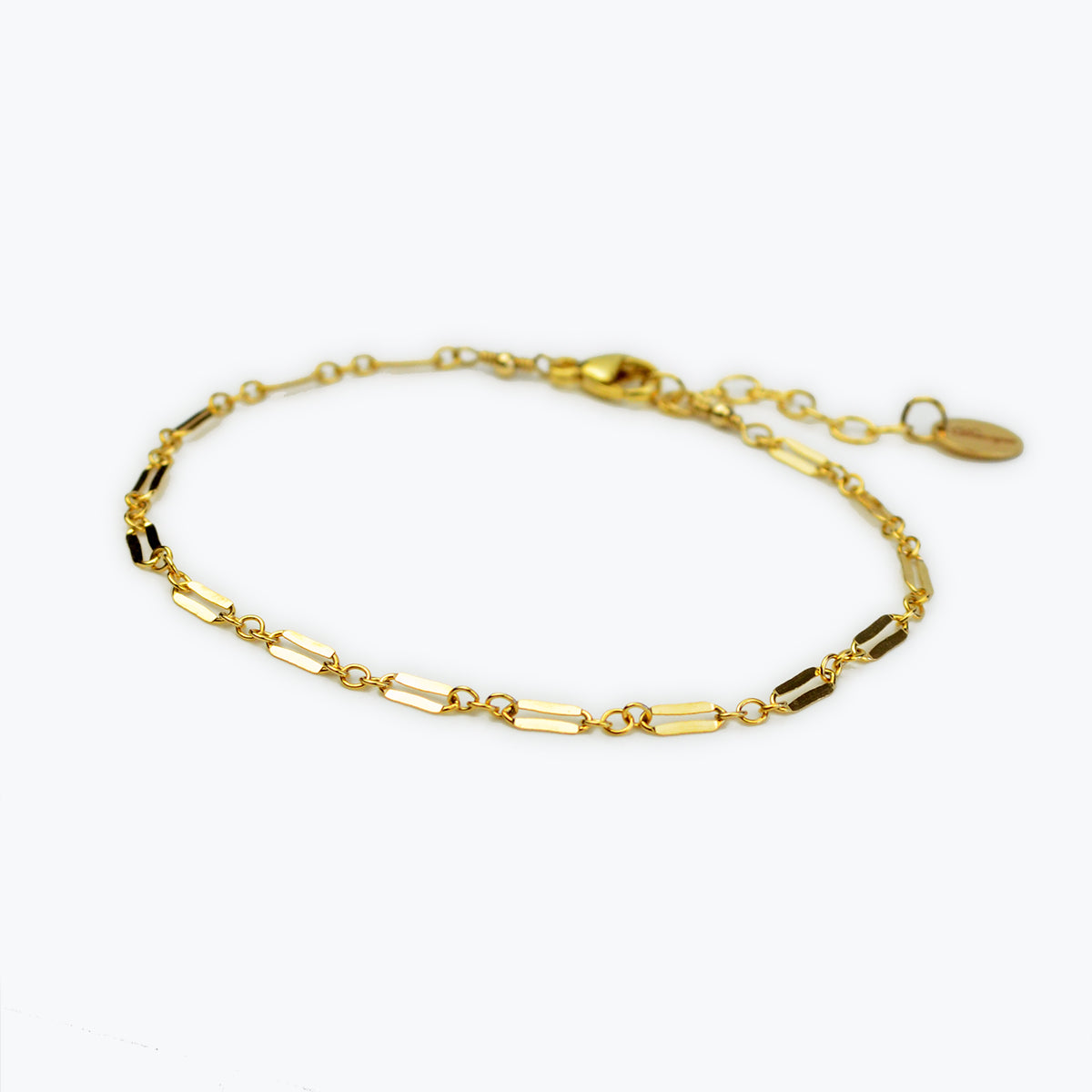 Delicate 14k Gold-Filled Box Chain Bracelet - Danique Jewelry