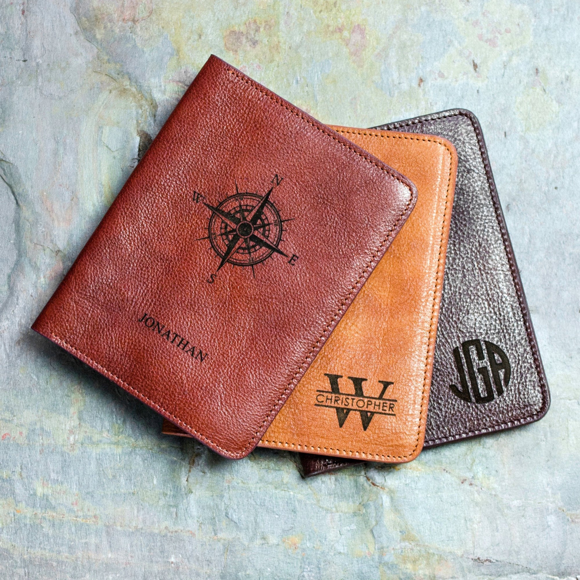 Personalized Leather Passport Holder Danique Jewelry 2838