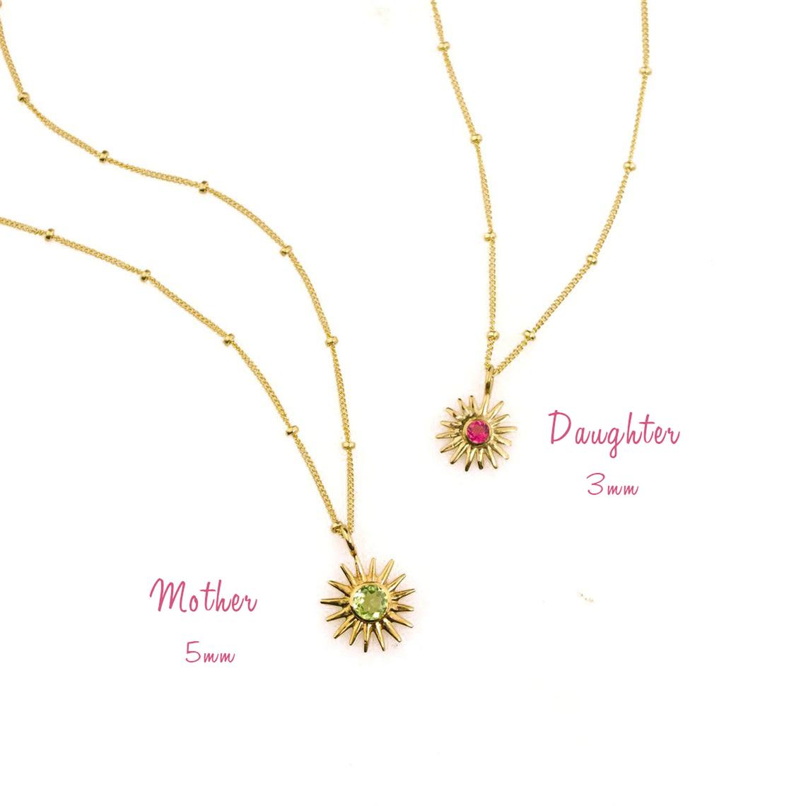 Sunshine mother daughter on sale necklace