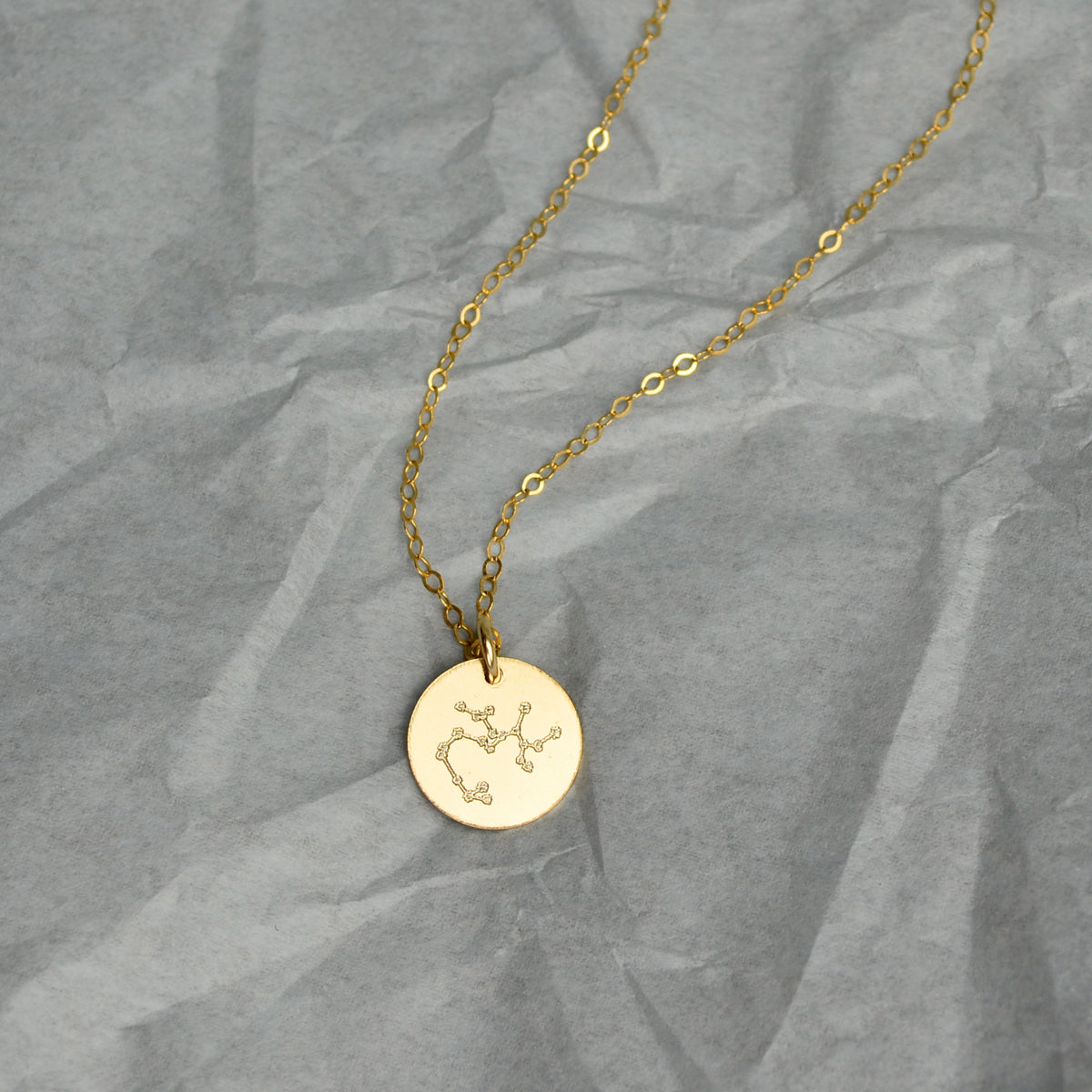 Sagittarius Constellation Necklace with Monogram Engraving on Back ...