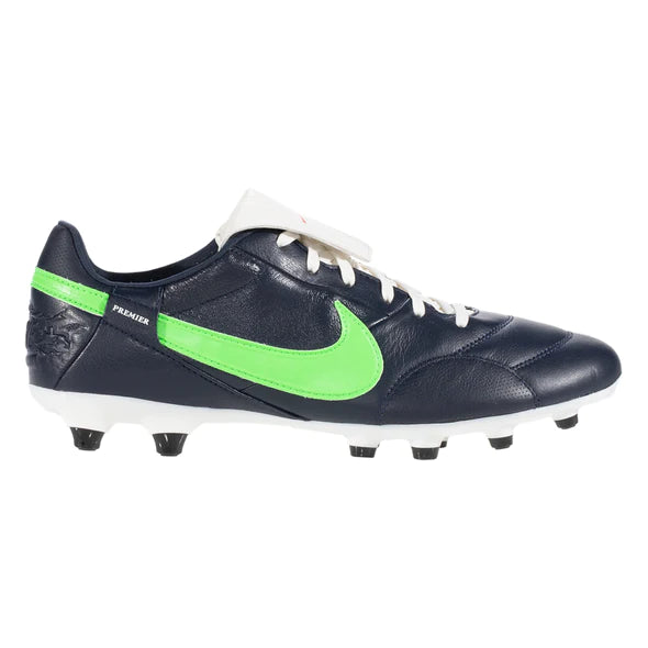 Spaans enkel groep Nike Premier 3 FG Leather Soccer Cleats Navy Blue Green – Strictly Soccer  Shoppe