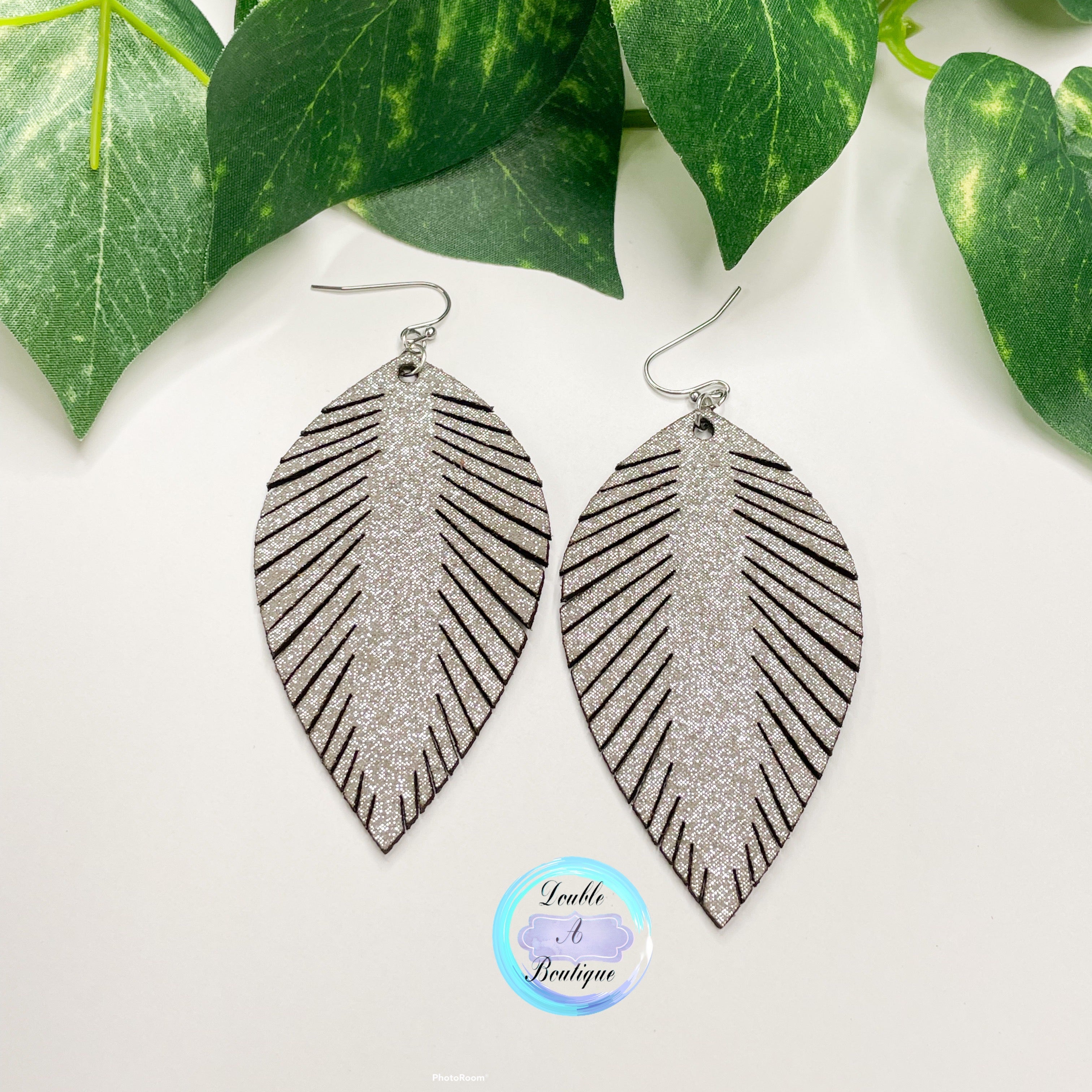 Fringe Feather Earrings