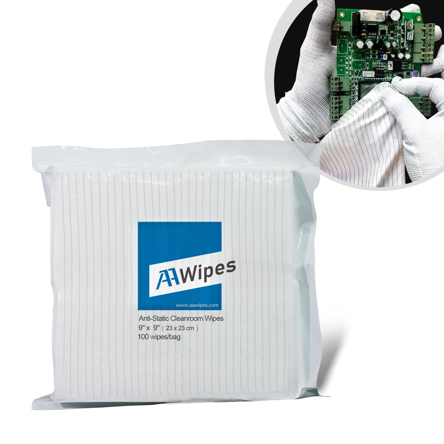 Anti-Dust Wipes For Clean Room/Area Maintenance 200pcs