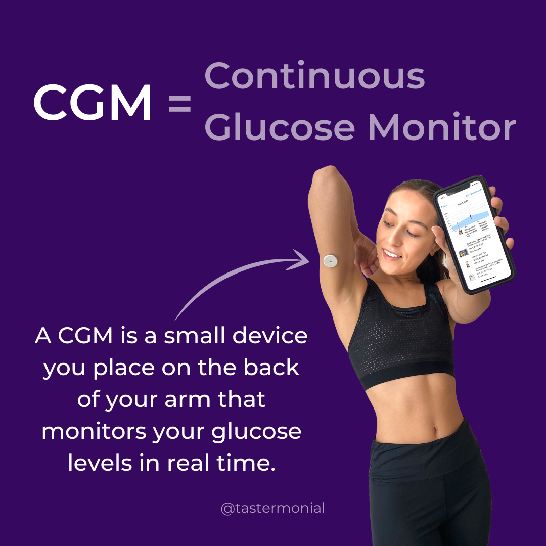 CGM glucose tracking device