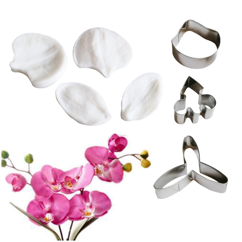 kit Flor de Açúcar Orquídea (7 peças) – comfortydea