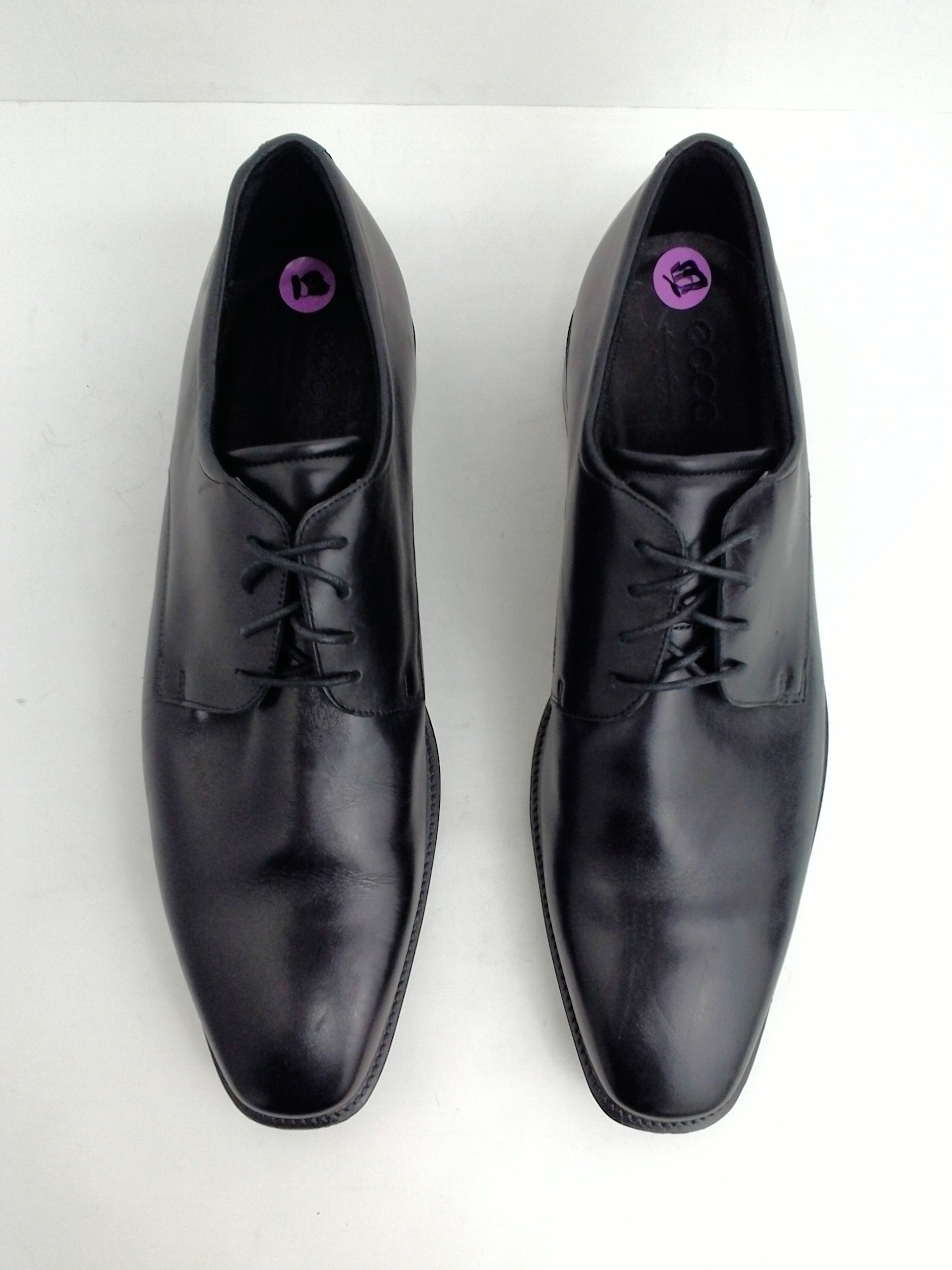 Ecco Men's Black Leather Oxford Size 47 - Prime Shoes and More
