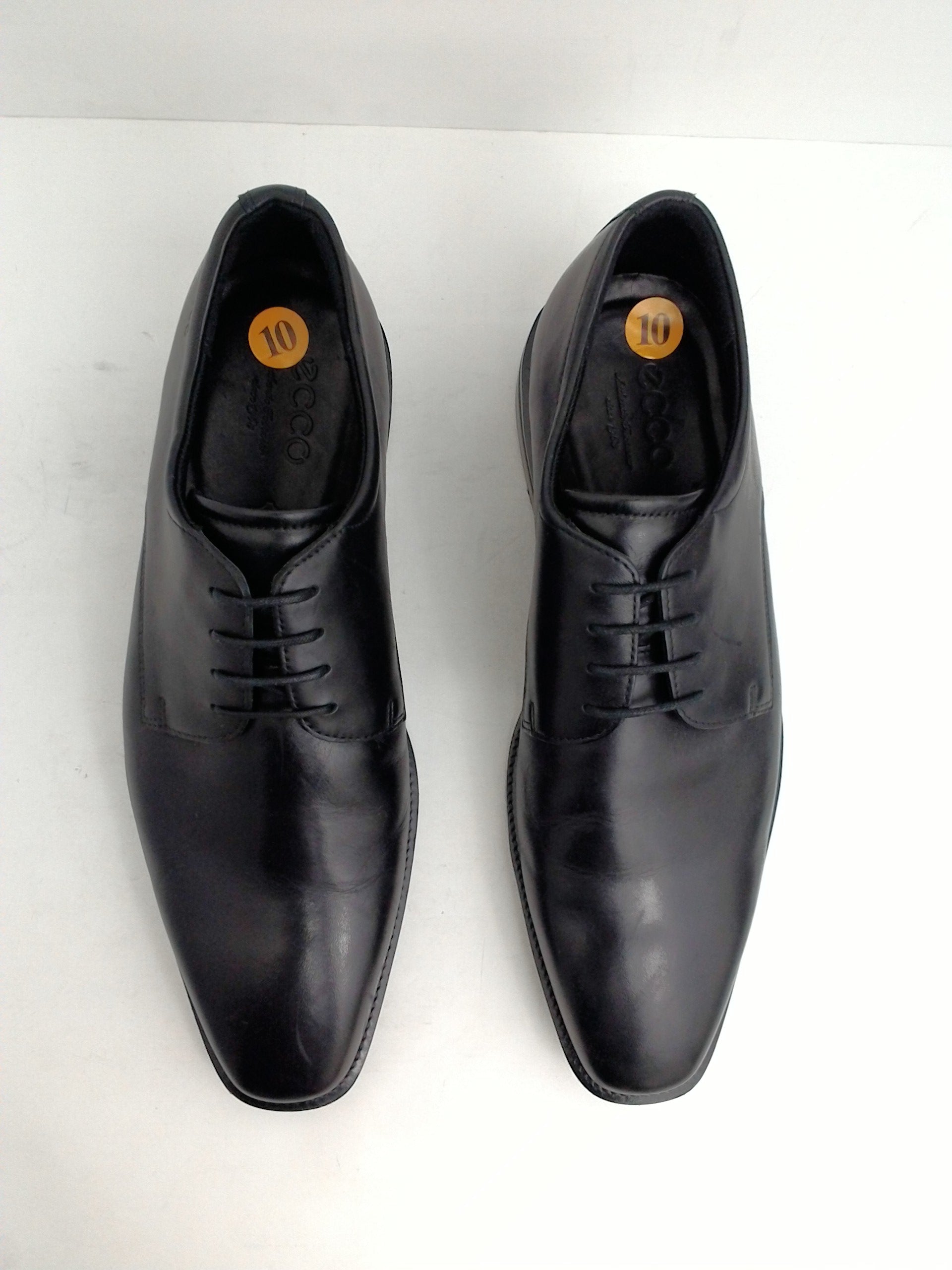 Ecco Men's Oxfords, Dress Shoes, Black, Leather, Size 10 M - Prime ...