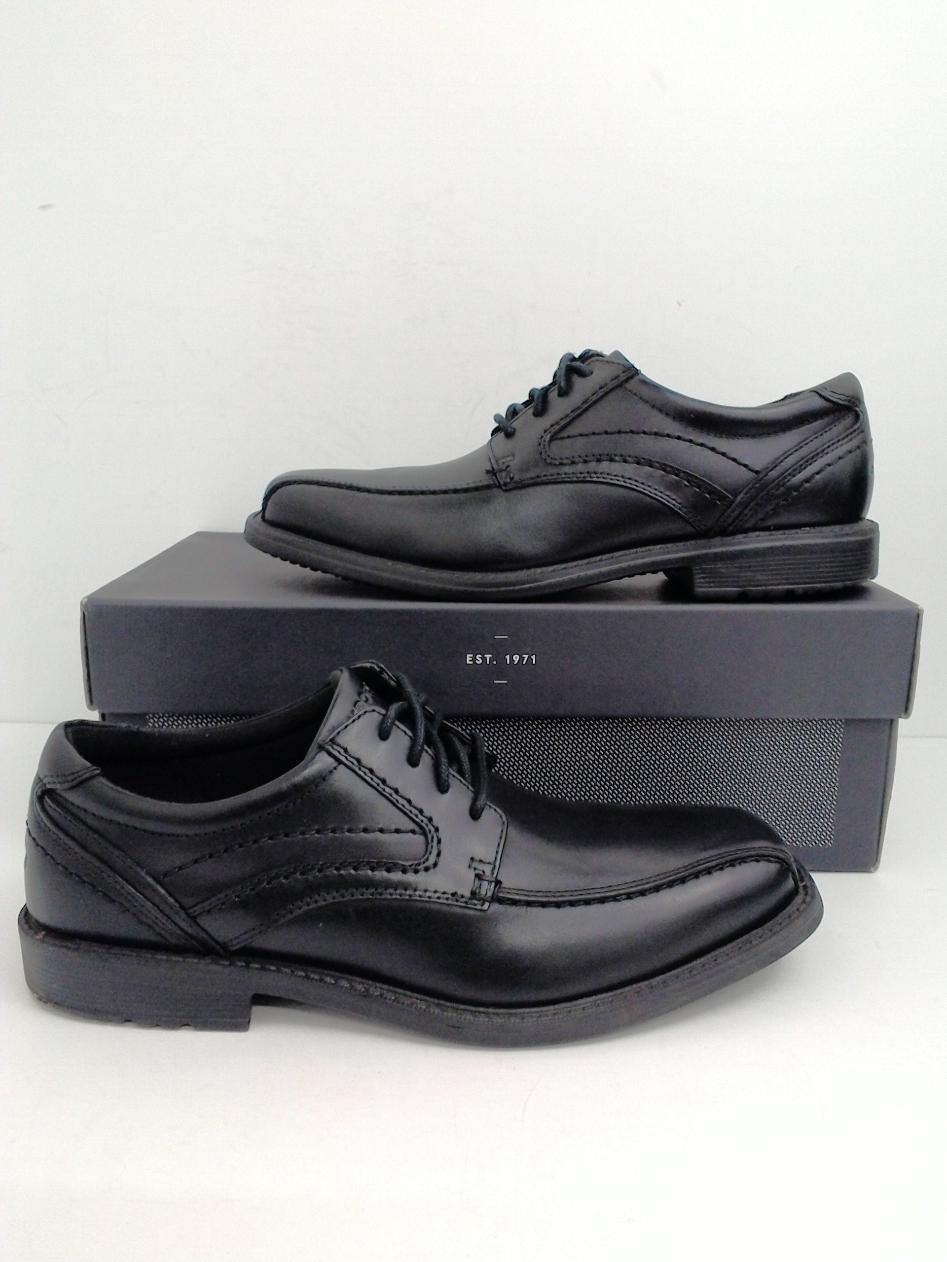 Rockport Men's Black Leather Whitner Oxfords Size 8 M - Prime Shoes and ...