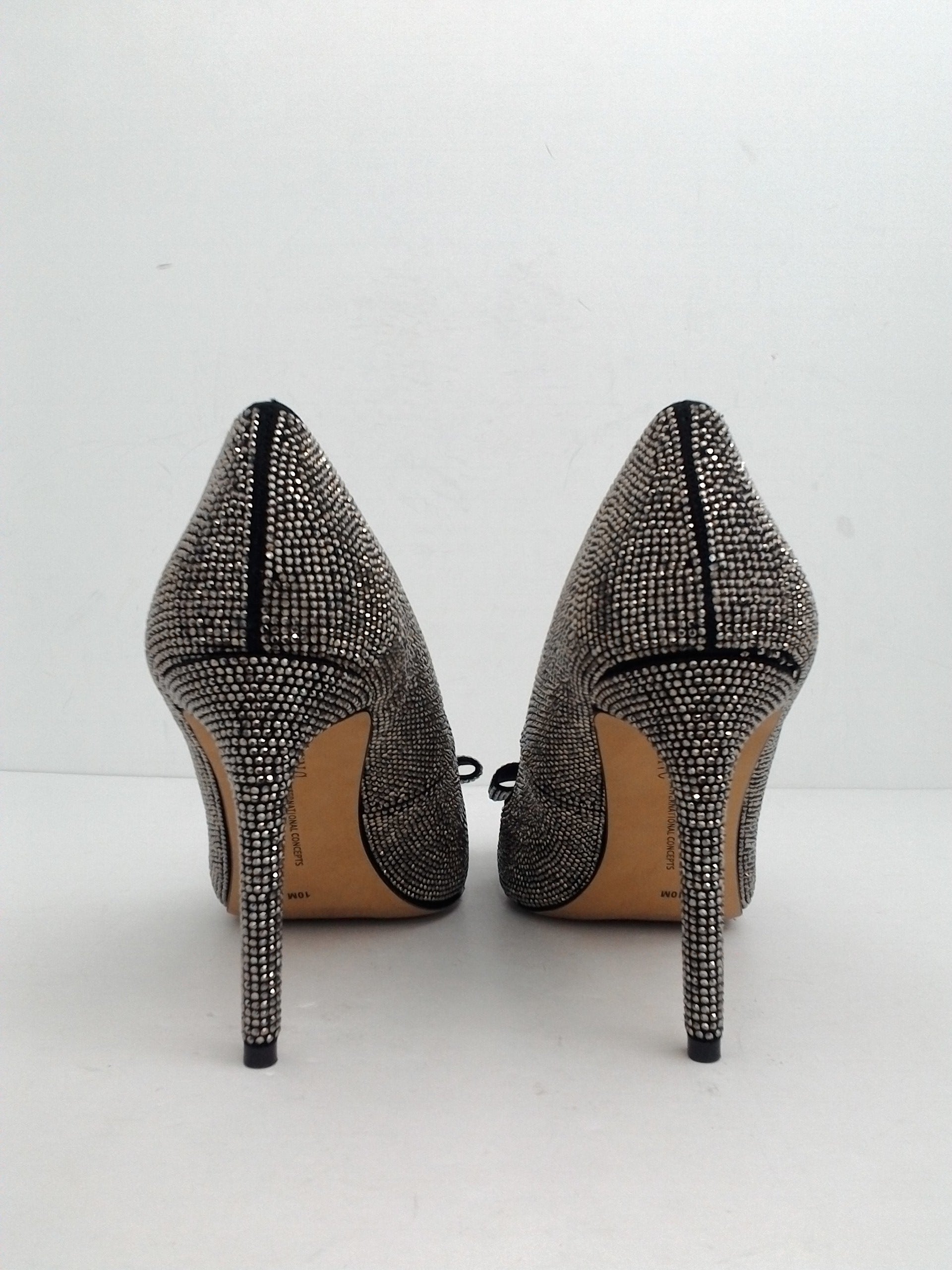 INC International Concepts Women's Kalina Silver Heels Size 10 M ...