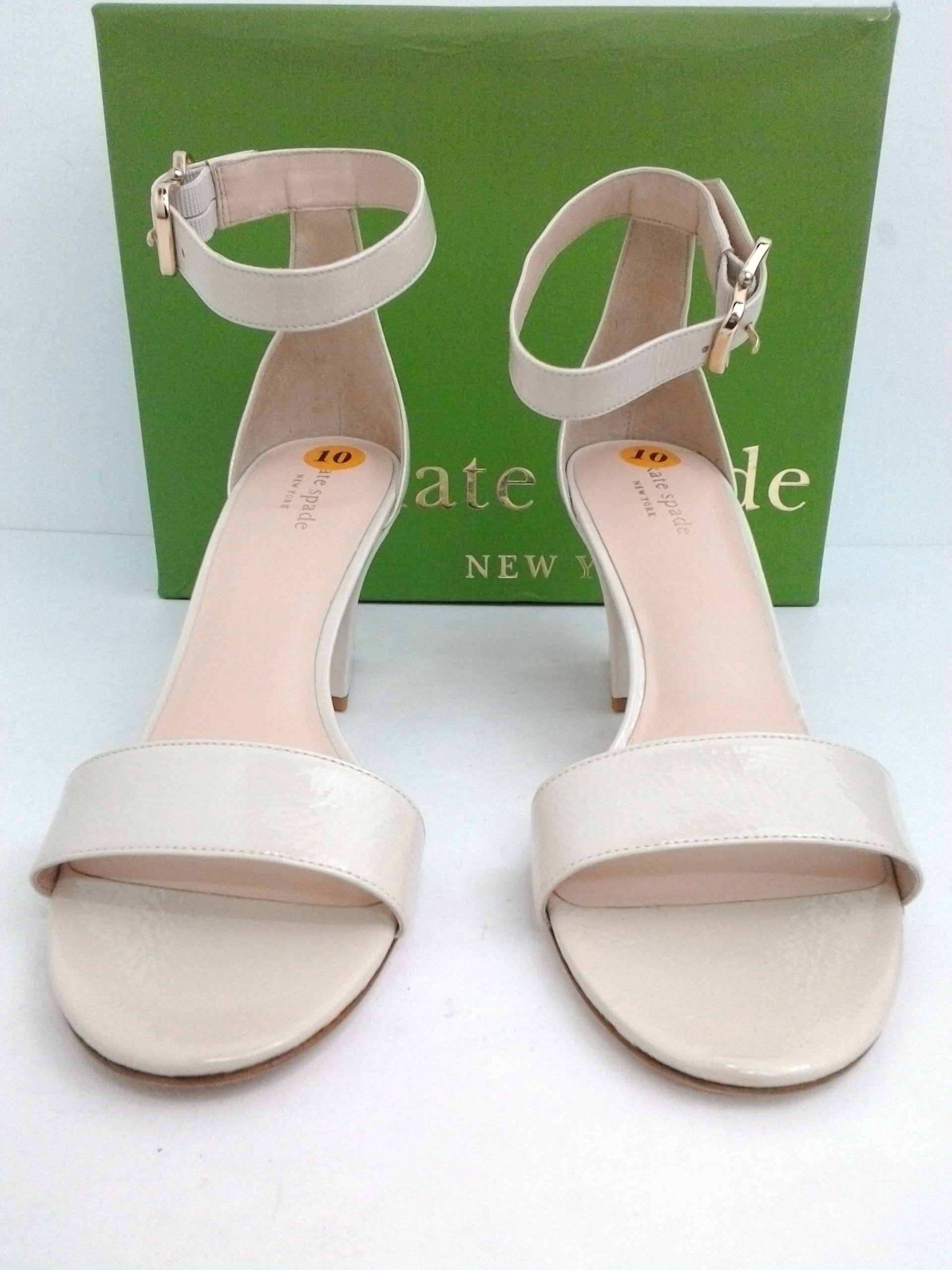 Kate Spade New York Women's Susane Bone Leather Sandal Size 10 M ...