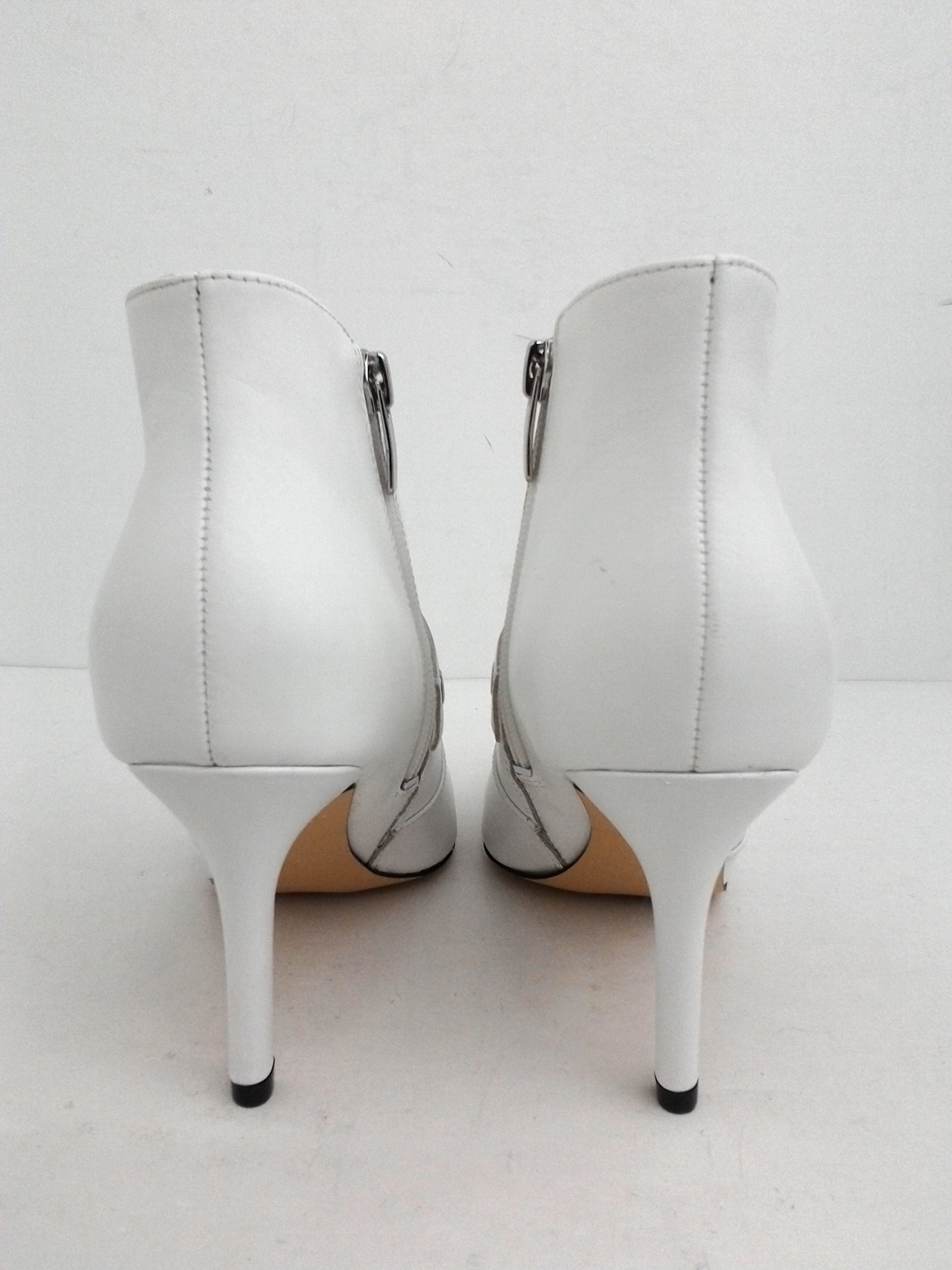 Nine West Women's Jax White Leather Booties Size 6.5 M - Prime Shoes ...