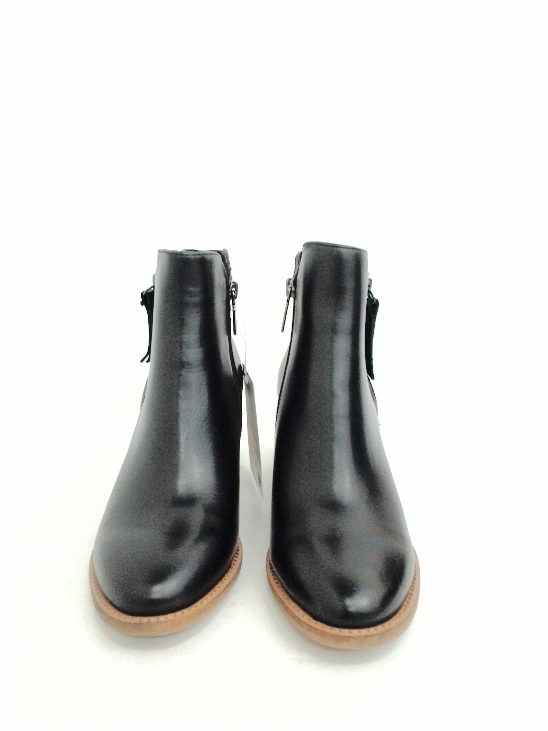 Aqua College Women's Naara Black Leather Booties Size 7.5 - Prime Shoes ...