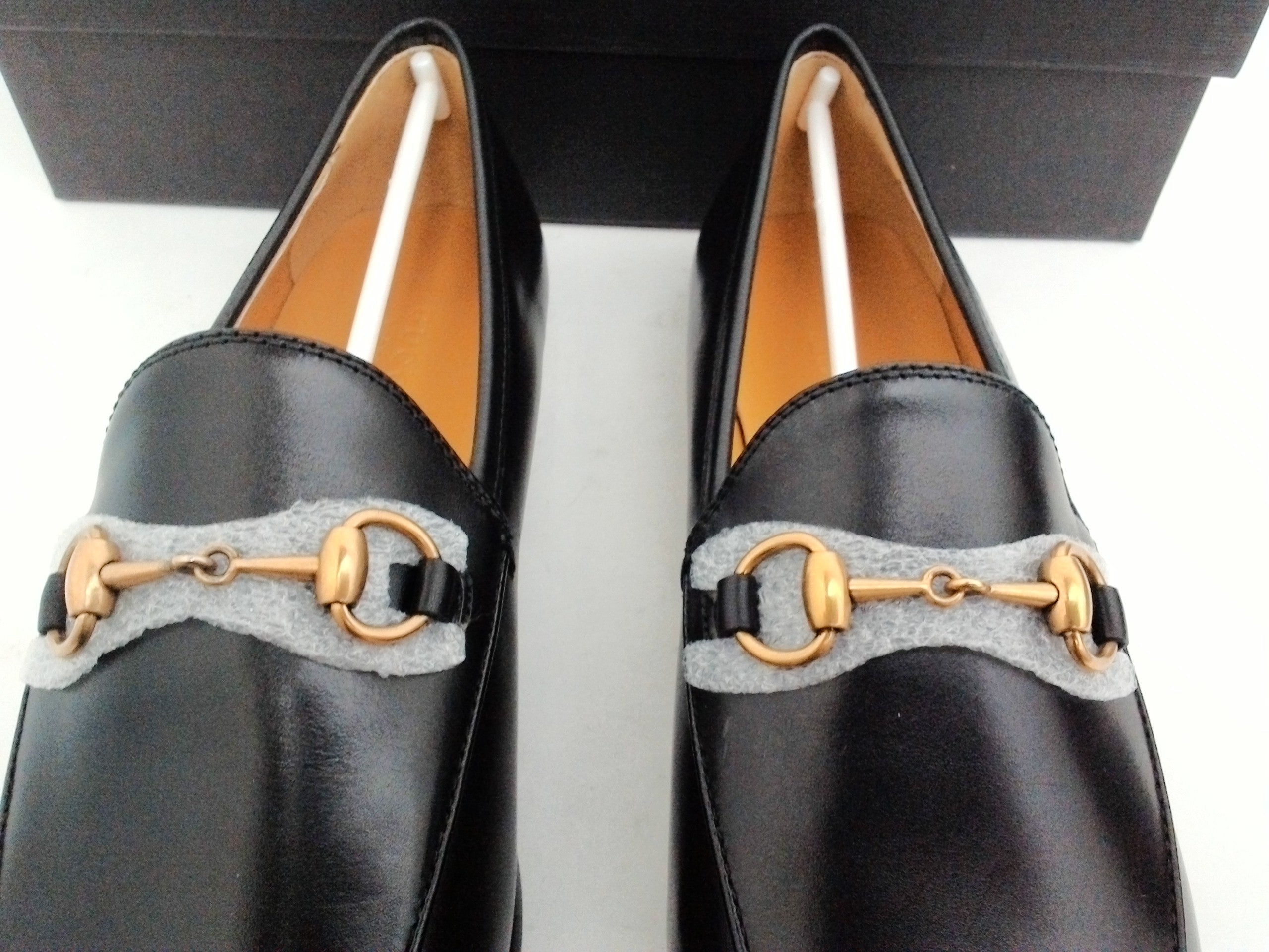 Gucci Women's Betis Glamour Black Leather Loafers Size 37 - Prime Shoes ...