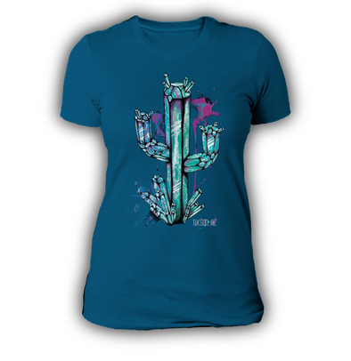 Crystal Cactus: Natural T-shirt
