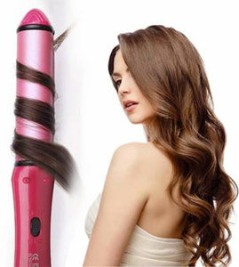 Curling Iron 300450 Temperature Adjustable Ceramic Curling Iron With Steam  Function Straightening Curly Hair 60 Minutes Automatically Stopblack   Fruugo IN