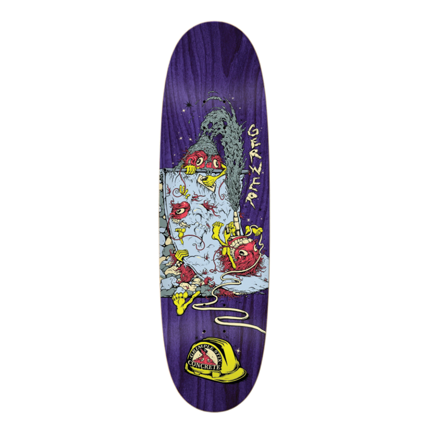 KROOKED SKATEBOARDS GONZ KASTLE DECK 8.62