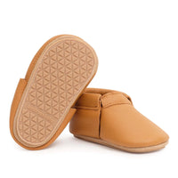 Hard Sole Fringeless Moccasins (Various Colors Available)