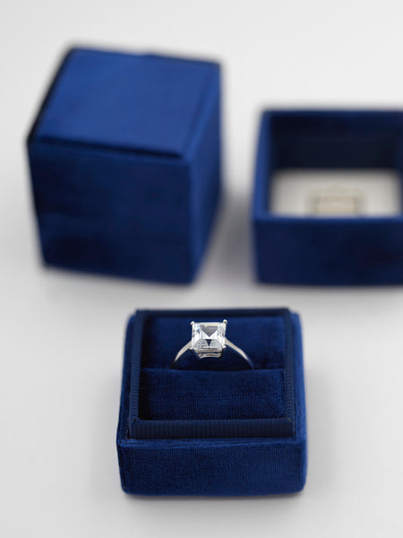 blue velvet ring box