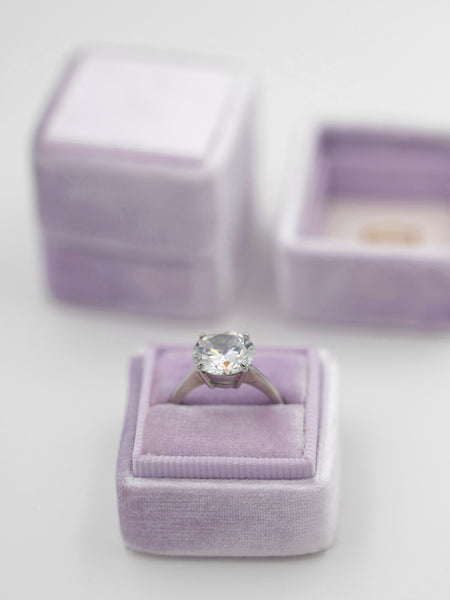 purple ring box engagement