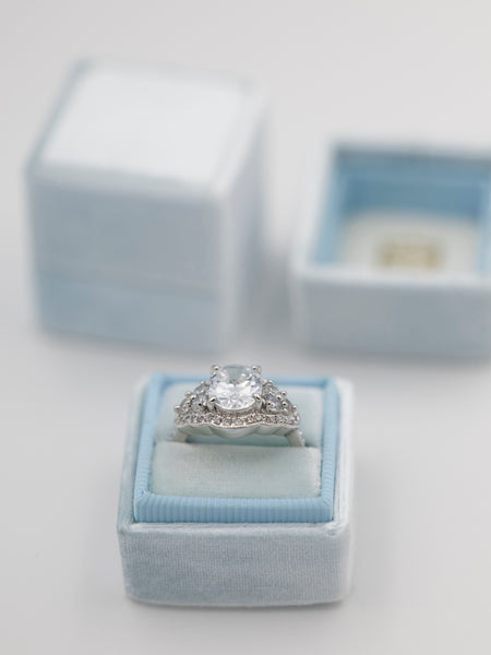 blue wedding ring box