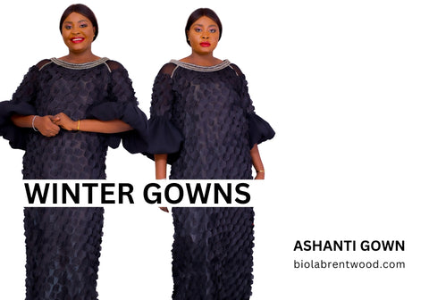 Ashanti Gown is perfect for Winter!