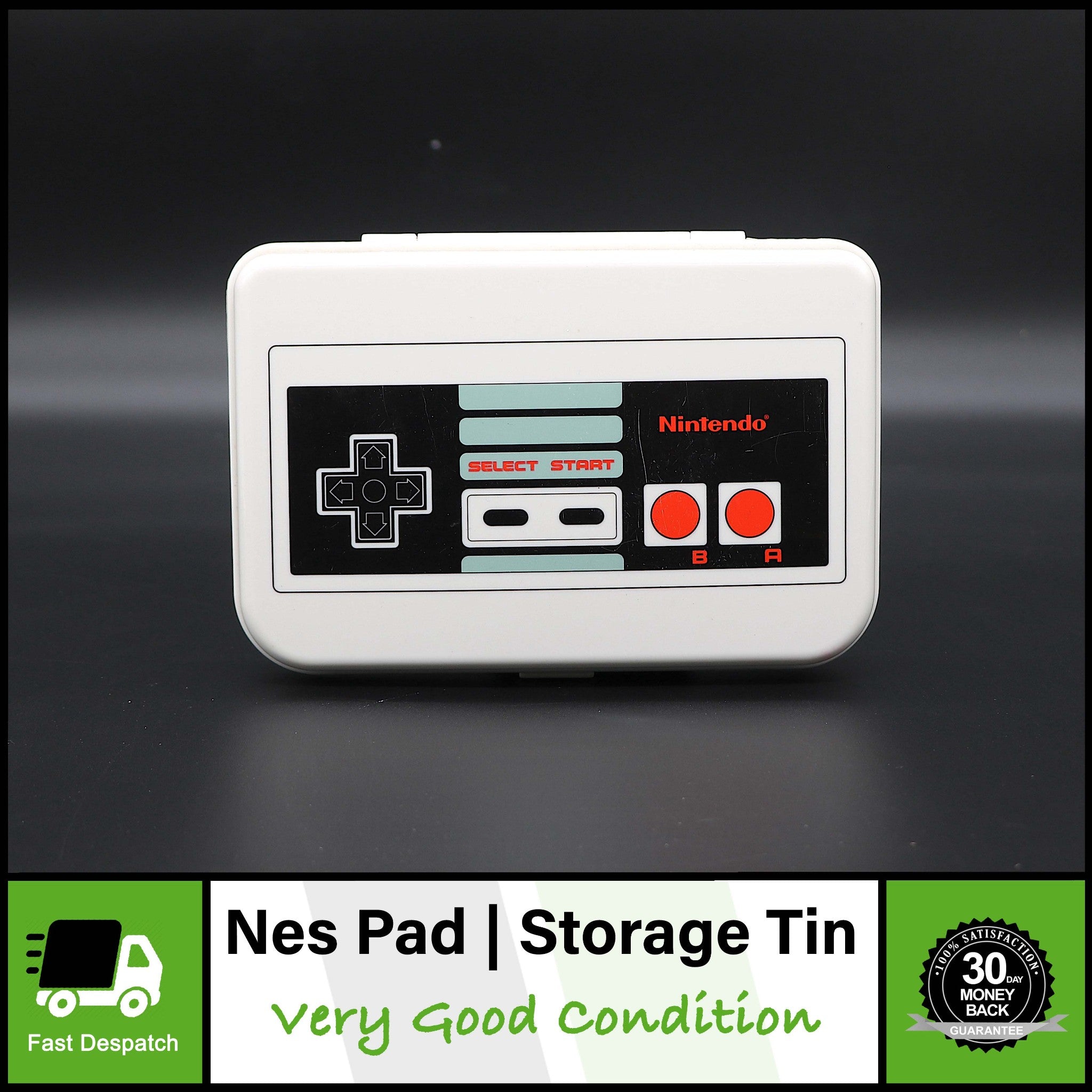 Official Genuine NES 3DS Collectors Storage Tin Hard Case Of Nintendo Controller